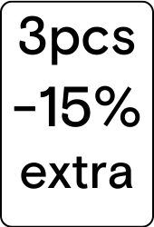 3pcs -15% extra