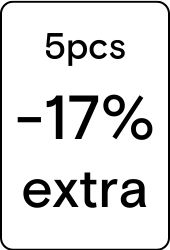 5pcs -17% extra