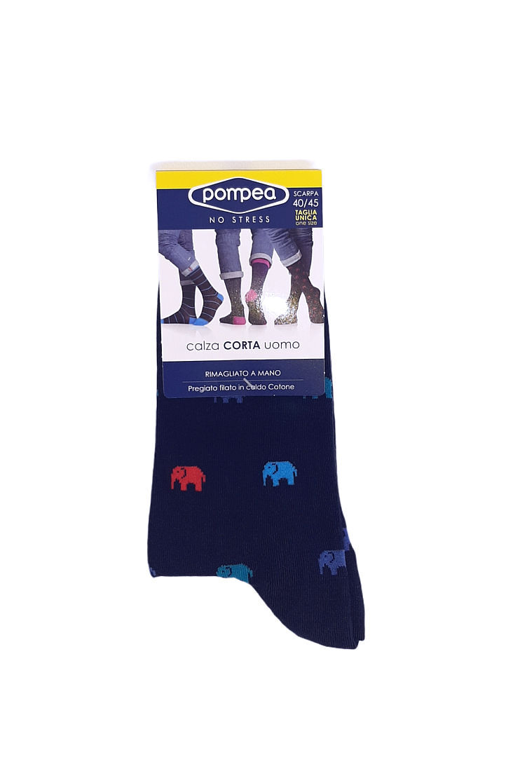 POMPEA LISBONA - ΒΑΜΒΑΚΕΡΗ ΑΝΔΡΙΚΗ ΚΑΛΤΣΑ ΜΕ ΣΧΕΔΙΟ ΕΛΕΦΑΝΤΕΣ