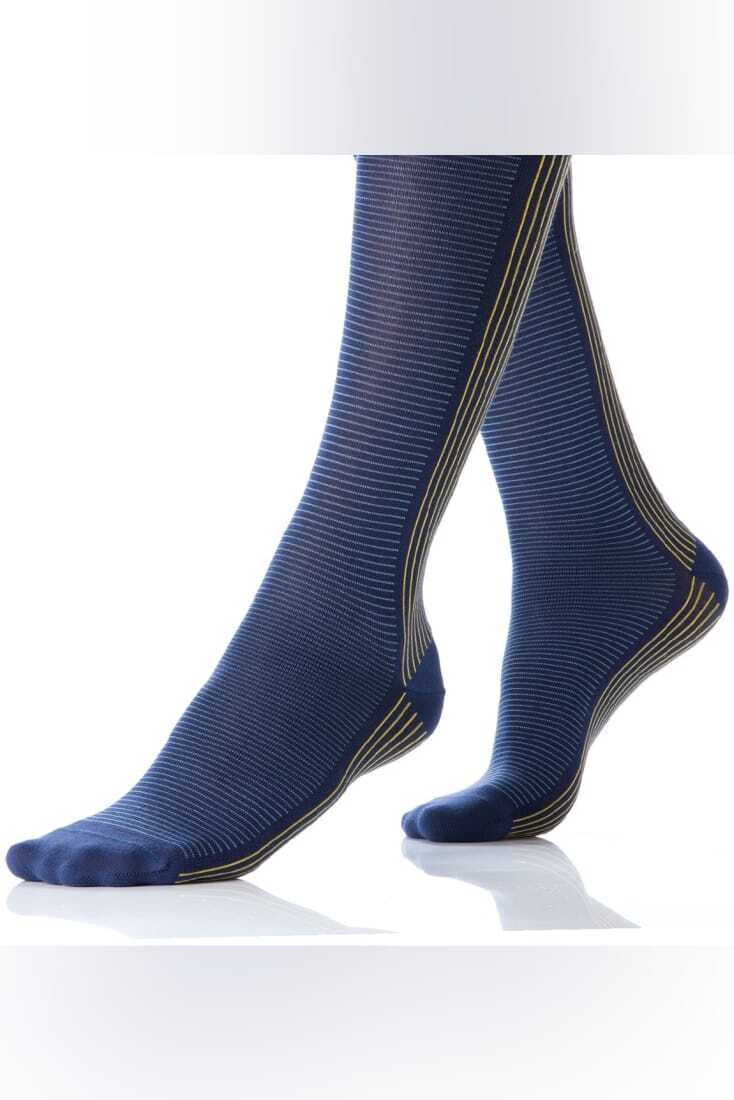 CZ U.C.GASTON MAN COTTON SOCKS WITH HORIZONTAL AND VERTICAL AT SIDE STRIPES