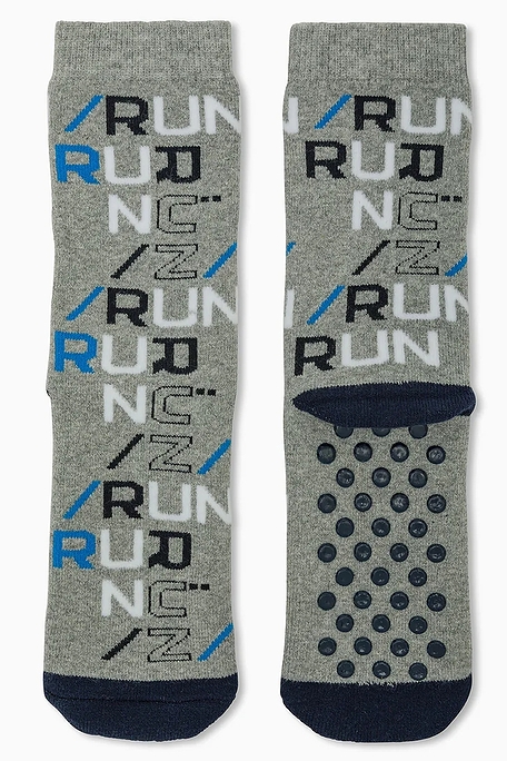 BOY TERRY-COTTON SLIPPERS ANTI-SLIP WITH ABS AND RUN LETTERING PATTERN - ABS CZ M.MARCEL