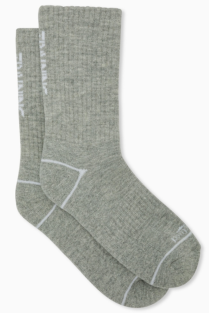 KIDS SPORTS NORMAL SOCKS WITH TERRY-COTTON HALF REINFORCED FOOT WITH TRAINING LETTERING PATTERN - CZ TENNIS ARTURO