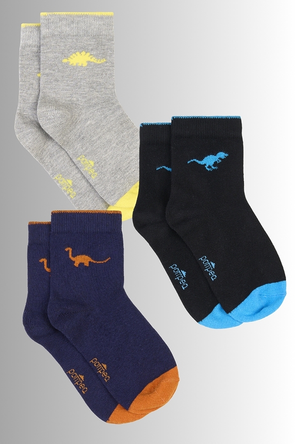 BOY WARM COTTON SOCKS WITH DINOSAURS PATTERN-CZ BIMBO RONALDO