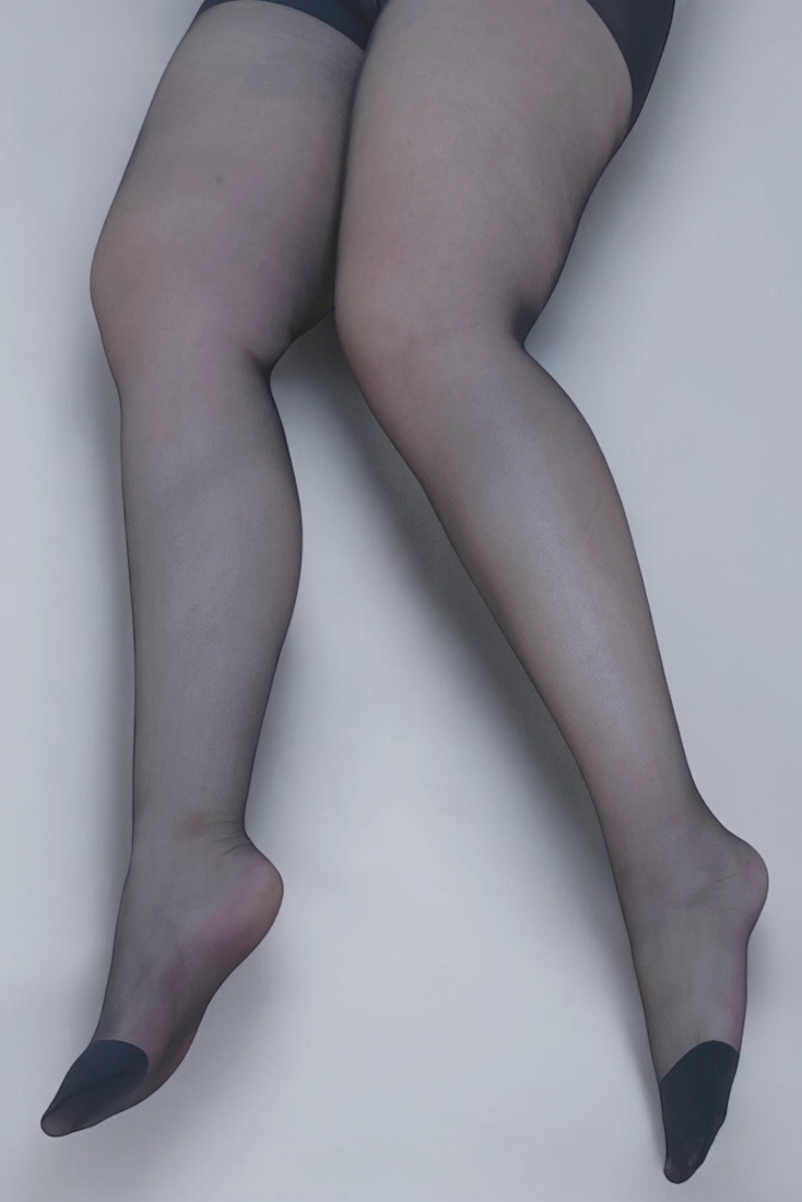 PLUS SIZE ΓΥΝΑΙΚΕΙΟ ΕΛΑΣΤΙΚΟ ΔΙΑΦΑΝΟ ΜΑΤ BODYSHAPING ΚΑΛΣΟΝ 20 DEN-DAILY-LUX-EUPHORIA