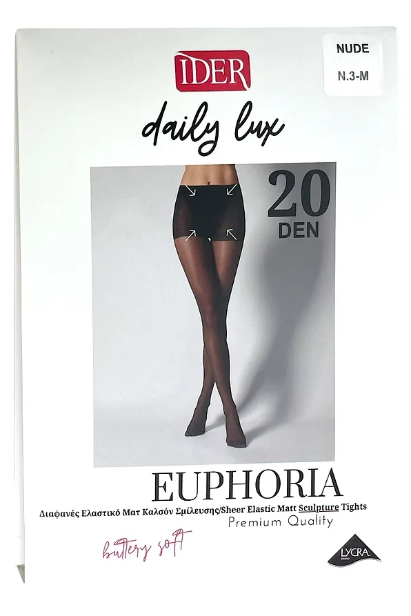 ΓΥΝΑΙΚΕΙΟ ΕΛΑΣΤΙΚΟ ΔΙΑΦΑΝΟ ΜΑΤ BODYSHAPING ΚΑΛΣΟΝ 20 DEN-DAILY-LUX-EUPHORIA