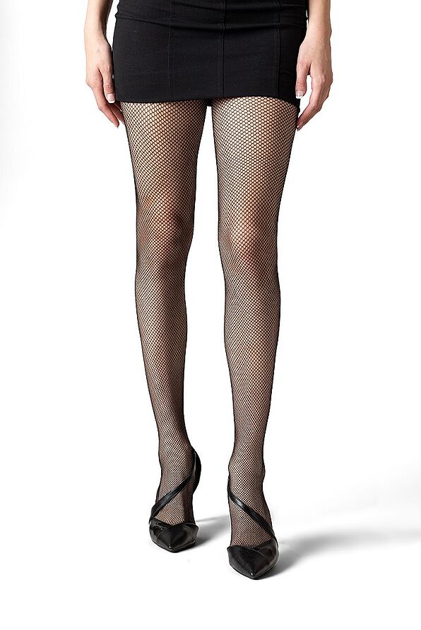 WOMAN SHEER TO WAIST ELASTIC FISHNET TIGHTS