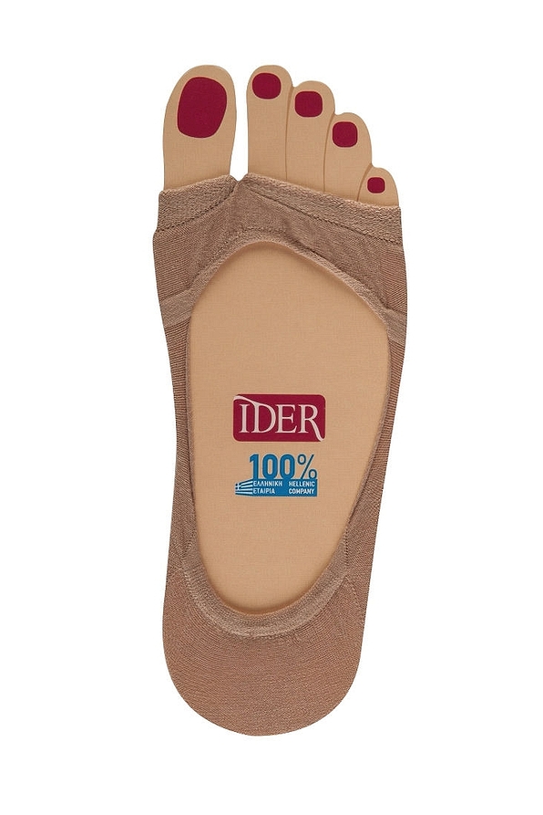 PEEP TOE FREE COTTON SHOE LINER SEEMLESS WITH OPEN TOES