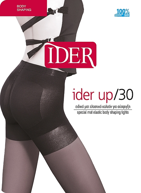 WOMAN BODY SHAPING SHEER MATT ELASTIC TIGHTS 30DEN WITH LIFT UP BUTTOCKS PANTY-IDER UP 30