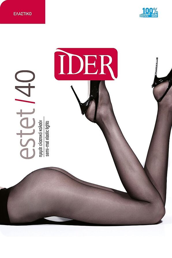 WOMAN SHEER SEMIMATT REINFORCED ELASTIC TIGHTS 40DEN SHEER TO WAIST-ESTET 40