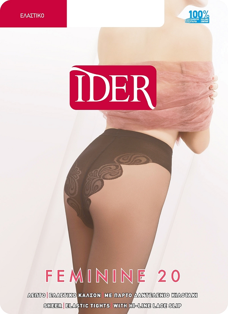 FEMININE 20DEN ΛΕΠΤΟ ΔΙΑΦΑΝΟ ΗΜΙΜΑΤ ΕΛΑΣΤΙΚΟ ΚΑΛΣΟΝ ΜΕ ΠΑΡΤΟ ΔΑΝΤΕΛΕΝΙΟ ΚΙΛΟΤΑΚΙ