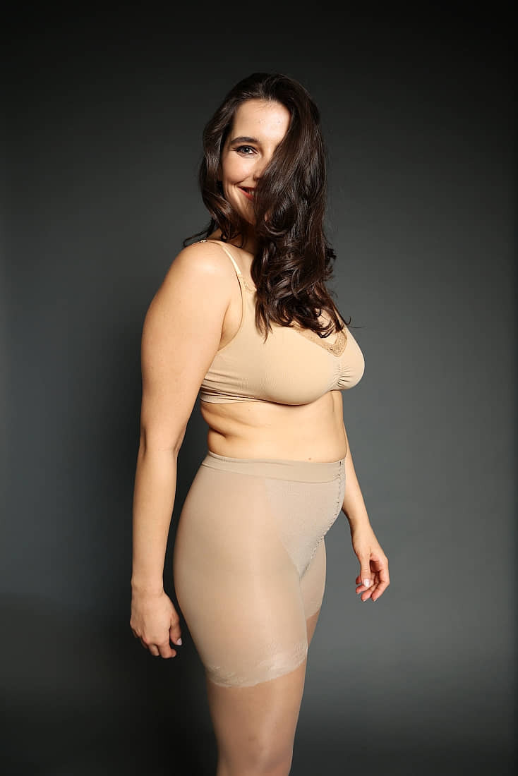 OUTLINE 40DEN BODY SHAPING  ΔΙΑΦΑΝΟ ΕΝΙΣΧΥΜΕΝΟ ΕΛΑΣΤΙΚΟ ΚΑΛΣΟΝ ΛΑΣΤΕΞ ΚΙΛΟΤΑ ΜΕ ΠΟΔΙ ΜΕΓΑΛΑ ΜΕΓΕΘΗ