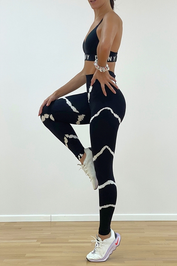 WOMAN ATHLETIC ELASTIC HIGH-WAISTED SEAMLESS LEGGINGS SCRUNCH BUTT LIFTING TIE-DYE ΤΥΠΩΜΑ