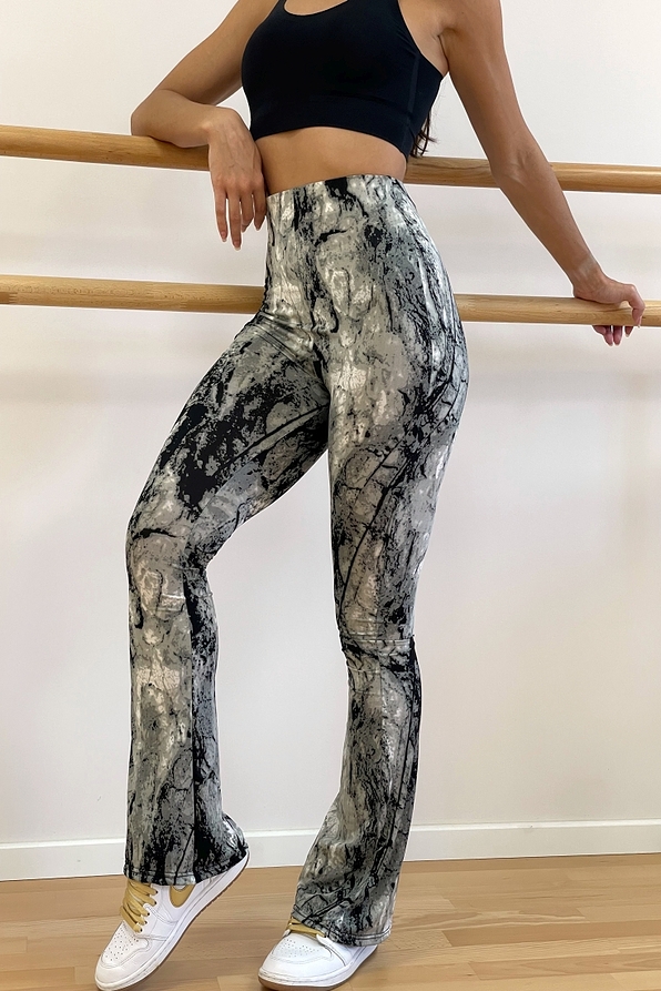 WOMAN LEGGING FLARE WITH PRINT