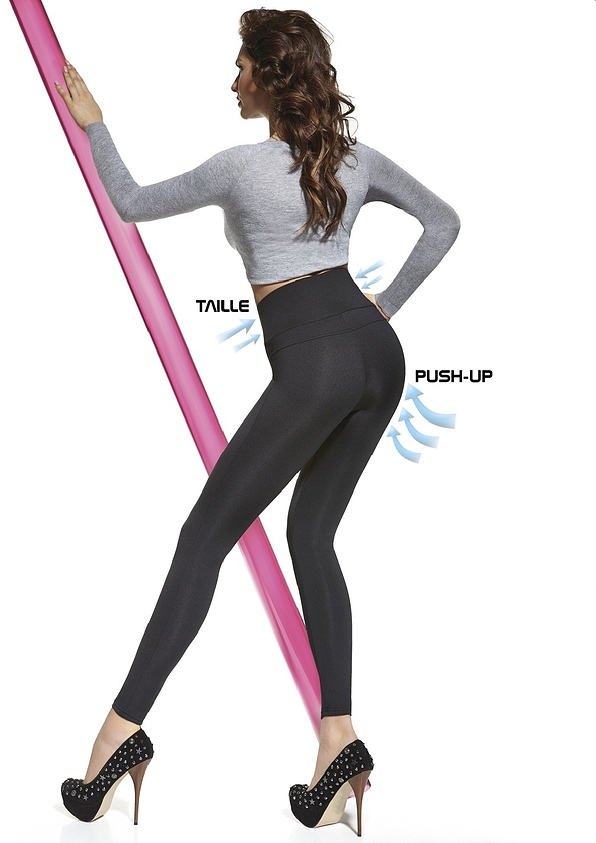 FULL ELASTIC PUSH UP 200D LEGGING WITH SOFT HIGH WAIST