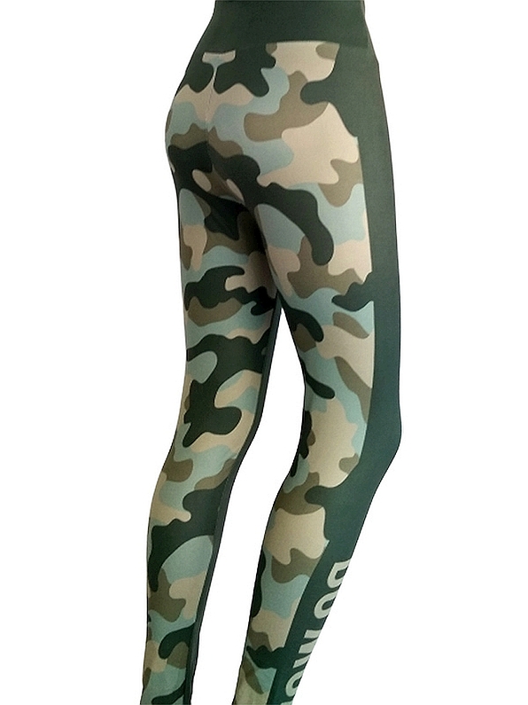 IDER YOGA MILITER - DIGITAL PRINT, ΕΛΑΣΤΙΚΟ ΚΟΛΑΝ FITNESS ΜΕ ΦΑΡΔΙΑ ΕΛΑΣΤΙΚΗ ΜΕΣΗ