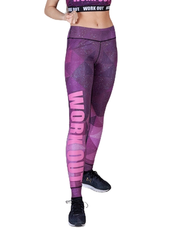 IDER- WOMEN ELASTIC FITNESS LEGGINGS WITH DIGITAL PRINT