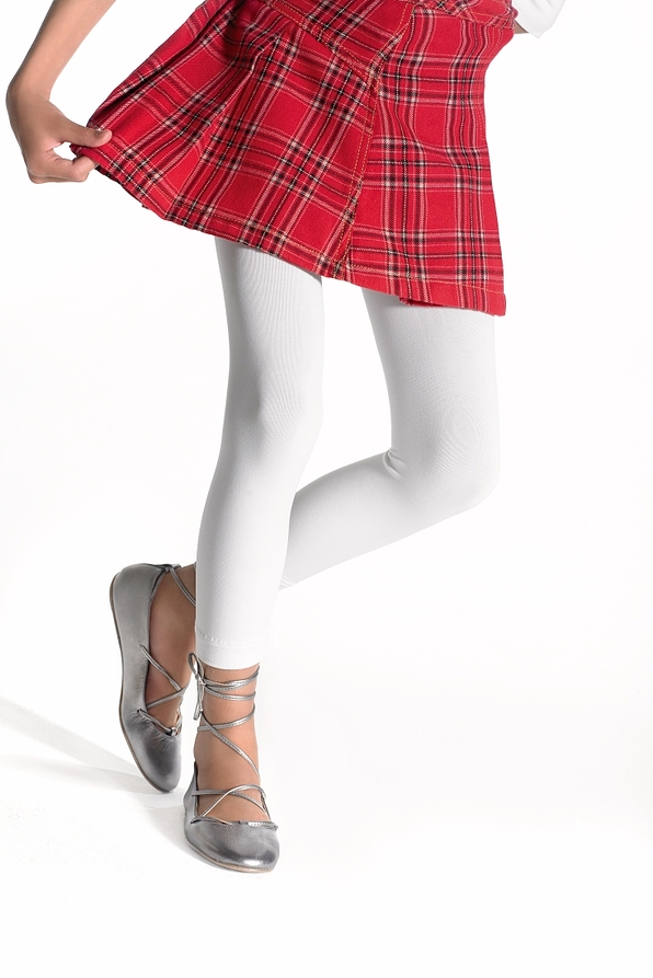 GIRL MICROFIBRE OPAQUE CAPRI LEGGINGS