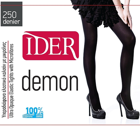 DEMON 250DEN ULTRA OPAQUE MICROFIBRE ELASTIC TIGHTS