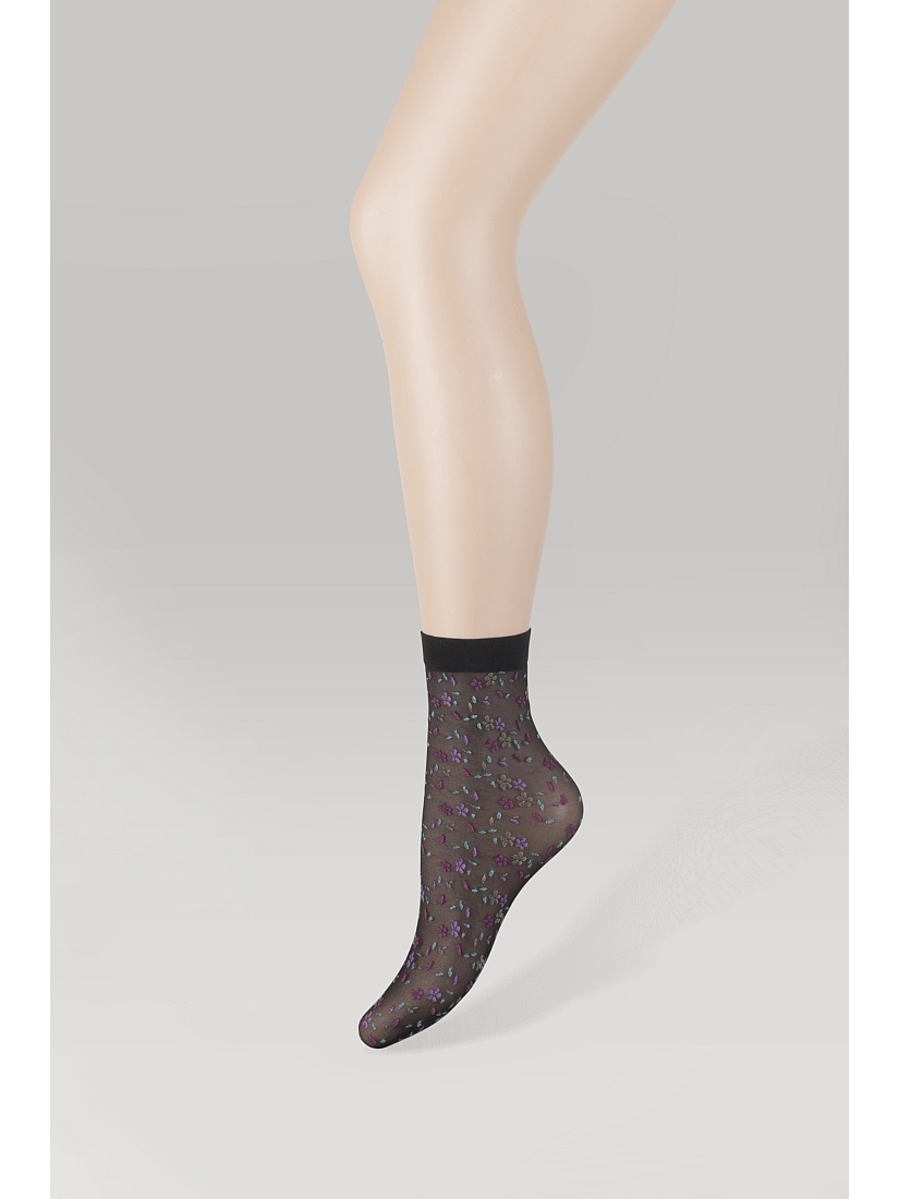 IDER - ΣΟΣΟΝΙ ΓΥΝΑΙΚΕΙΟ 20DEN, ΓΥΑΛΙΣΤΕΡΟ, ΜΕ ΠΟΛΥΧΡΩΜΑ ΛΟΥΛΟΥΔΑΚΙΑ