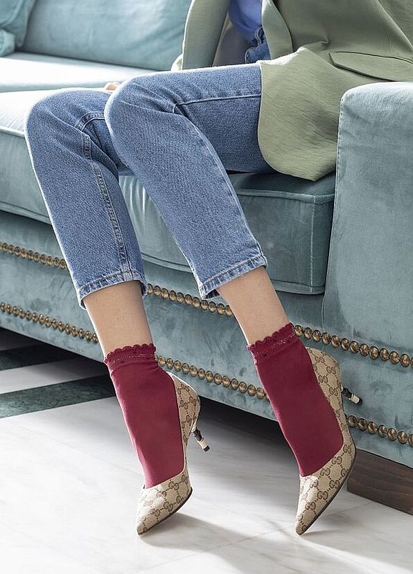 IDER- ELASTIC FASHION ANKLE SOCKS 40 DEN