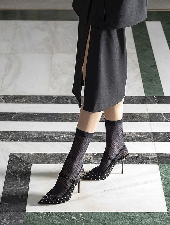 IDER - ELASTIC FASHION ANKLE SOCKS 30DEN