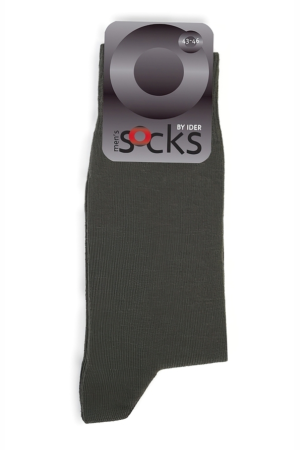 MAN ELASTIC COTTON SOCKS PLAIN