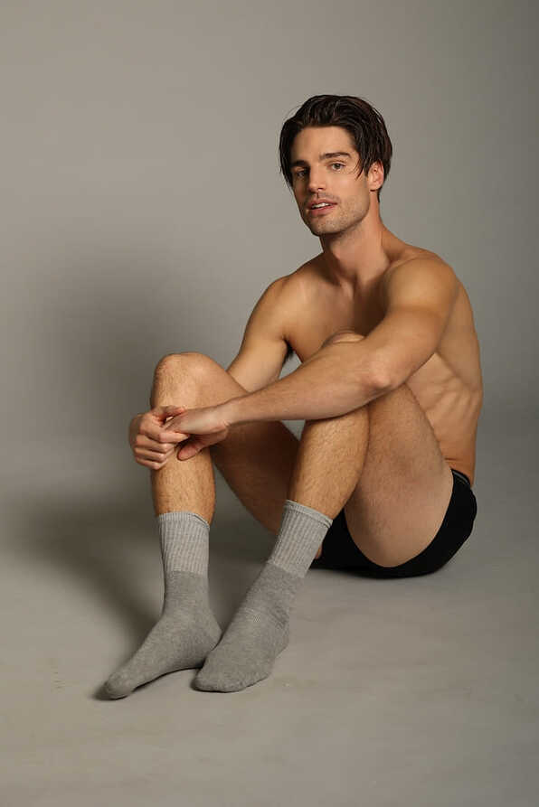 3-PACK UNISEX TERRY COTTON SPORTS SOCKS