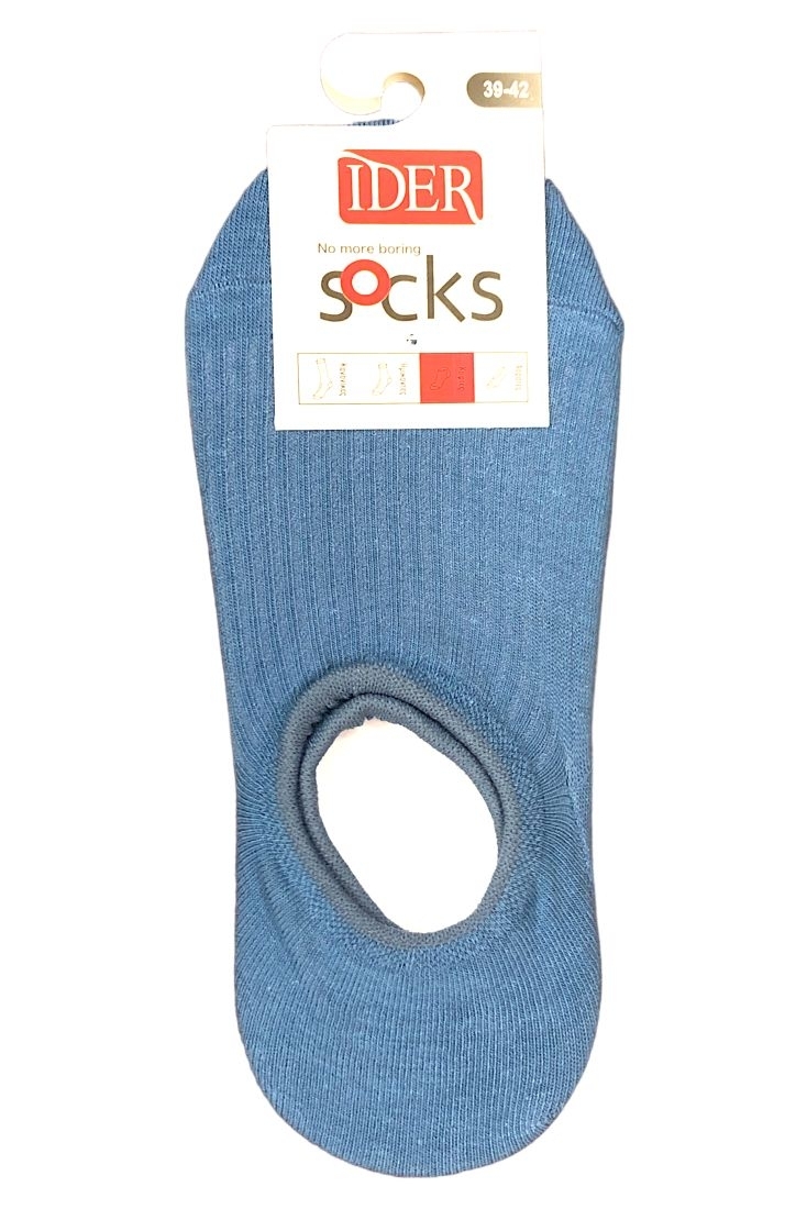 2-PACK UNISEX ΑΟΡΑΤΗ ΒΑΜΒΑΚΕΡΗ ΚΑΛΤΣΑ ΡΙΜΠ ΜΟΝΟΧΡΩΜΗ ΜΕ ΣΙΛΙΚΟΝΗ ΓΙΑ SNEAKERS