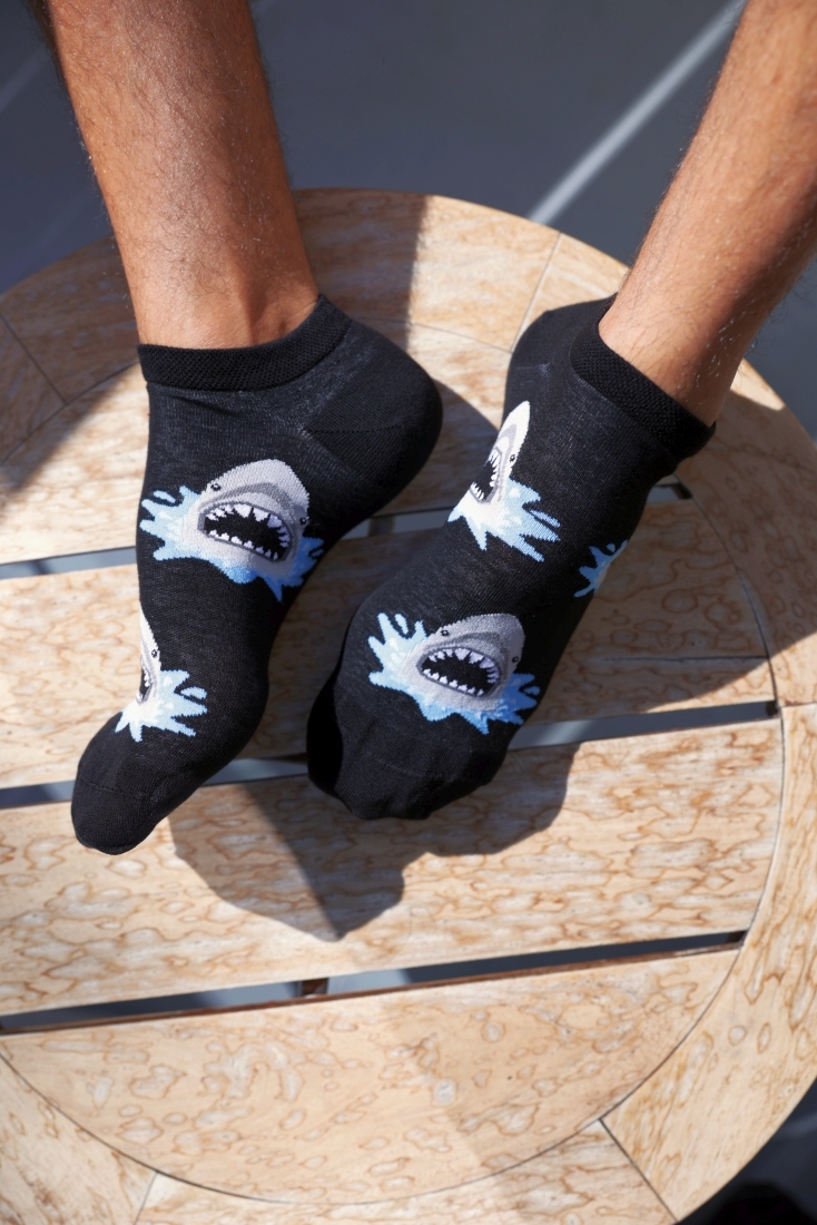 2-PACK UNISEX ΚΟΦΤΗ ΒΑΜΒΑΚΕΡΗ ΚΑΛΤΣΑ ΑΣΤΡΑΓΑΛΟΥ ΕΝΑ ΜΕ ΣΧΕΔΙΟ ΚΑΙ ΕΝΑ ΜΟΝΟΧΡΩΜΟ