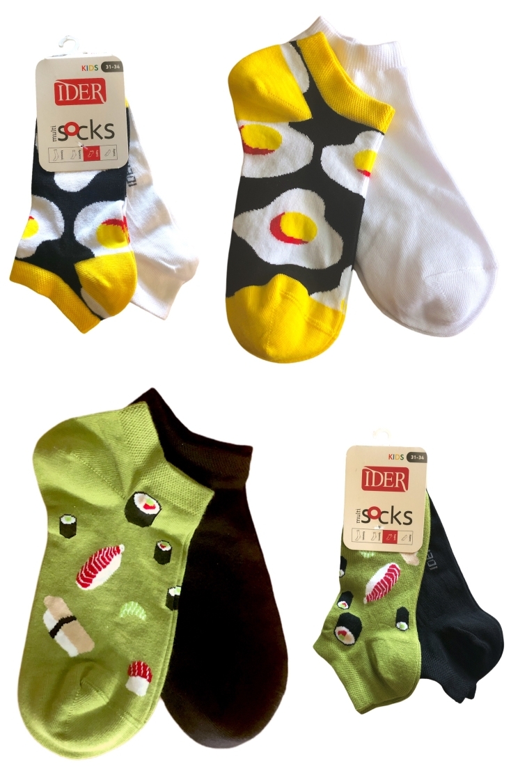 2-PACK ΠΑΙΔΙΚΗ ΚΟΦΤΗ ΒΑΜΒΑΚΕΡΗ ΚΑΛΤΣΑ ΑΣΤΡΑΓΑΛΟΥ ΕΝΑ ΜΕ ΣΧΕΔΙΟ ΚΑΙ ΕΝΑ ΜΟΝΟΧΡΩΜΟ