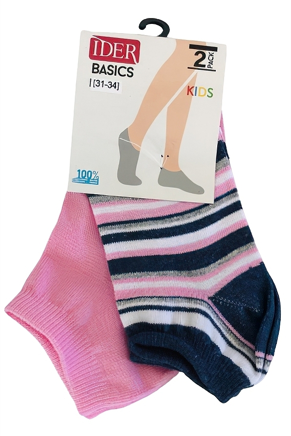 2-PACK KIDS FASHION SOCKS FASHION STRIPES
