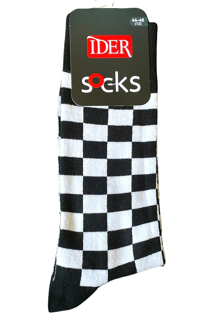 UNISEX ΚΑΛΤΣΑ ΒΑΜΒΑΚΡΟΛΥΚΡΑ ΜΕ ΣΧΕΔΙΟ ΣΚΑΚΙ ΚΑΙ ΜΑΥΡΗ ΜΥΤΗ-ΦΤΕΡΝΑ-ΛΑΣΤΙΧΟ