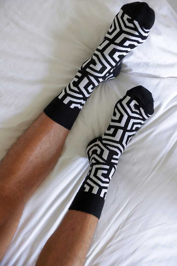 UNISEX ΒΑΜΒΑΚΟΛΥΚΡΑ ΚΑΛΤΣΑ ΜΕ ΣΧΕΔΙΟ ΓΕΩΜΕΤΡΙΚΟ