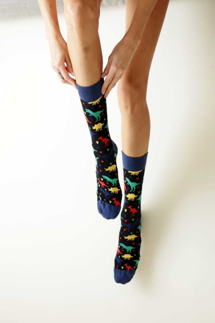 UNISEX ΒΑΜΒΑΚΟΛΥΚΡΑ ΚΑΛΤΣΑ ΜΕ ΣΧΕΔΙΟ ΔΕΙΝΟΣΑΥΡΟΥΣ