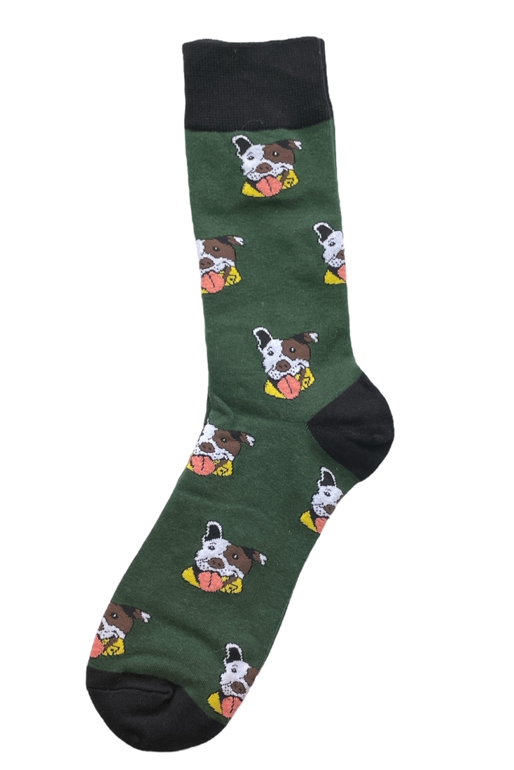 UNISEX ΒΑΜΒΑΚΟΛΥΚΡΑ ΚΑΛΤΣΑ ΜΕ ΣΧΕΔΙΟ PITBULLS