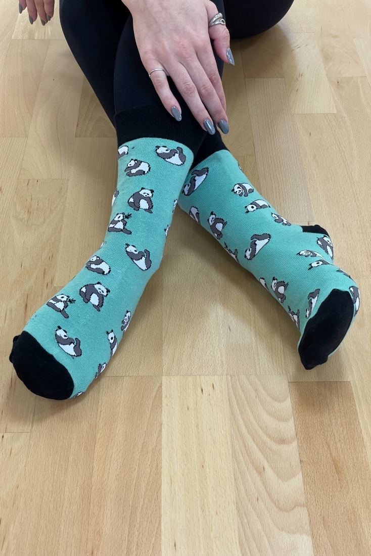 ΓΥΝΑΙΚΕΙΑ ΒΑΜΒΑΚΟΛΥΚΡΑ ΚΑΛΤΣΑ ΜΕ ΣΧΕΔΙΟ ΠΑΝΤΑ ΑΡΚΟΥΔΑΚΙΑ