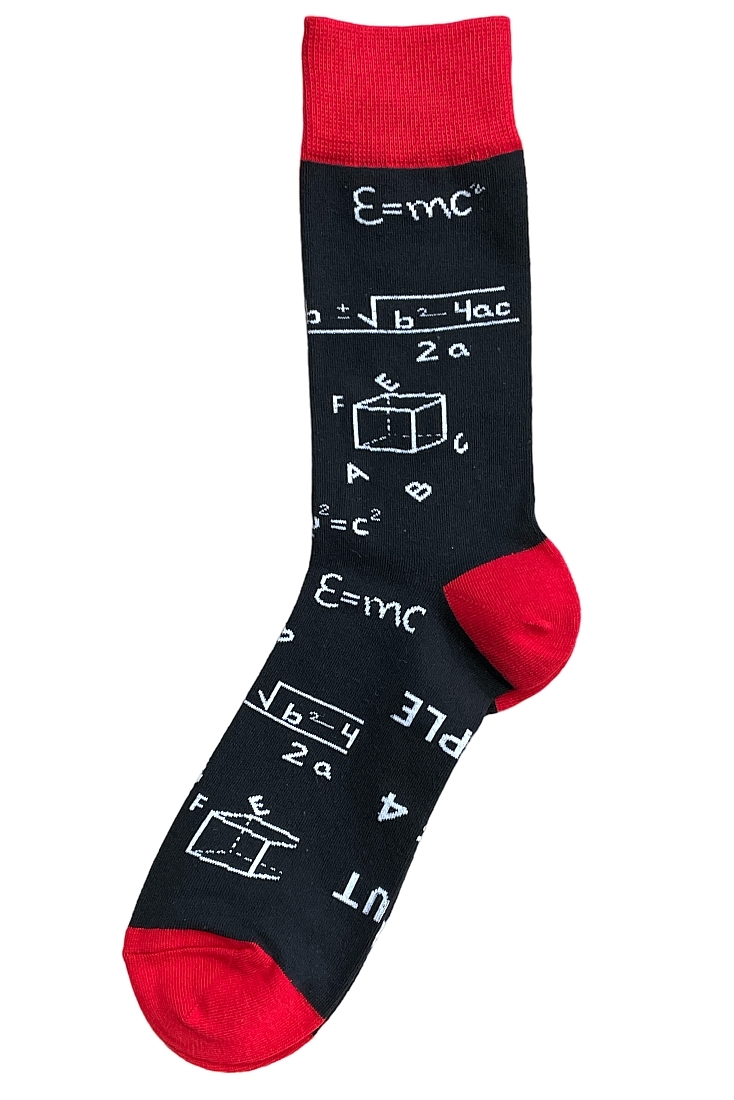 UNISEX ΒΑΜΒΑΚΟΛΥΚΡΑ ΚΑΛΤΣΑ ΜΕ ΣΧΕΔΙΟ ΤΥΠΟΙ ΜΑΘΗΜΑΤΙΚΩΝ