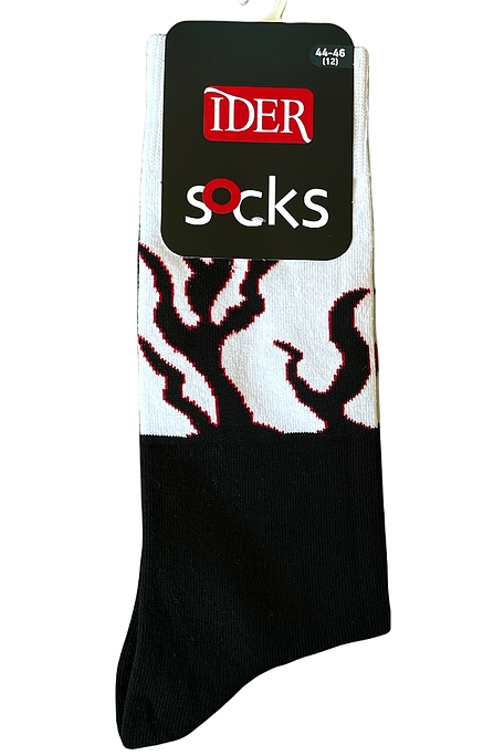 UNISEX ΚΑΛΤΣΑ ΒΑΜΒΑΚΡΟΛΥΚΡΑ ΜΕ ΣΧΕΔΙΟ ΦΛΟΓΕΣ