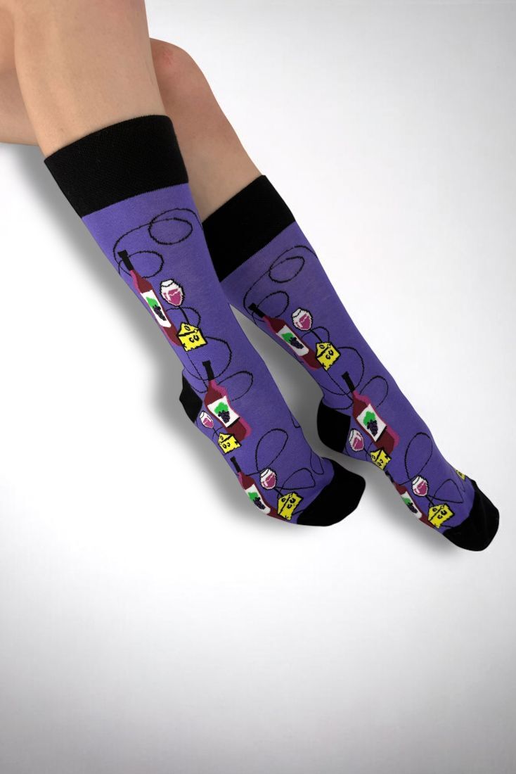 WINE & CHEESE LOVER'S PREMIUM ΕΛΑΣΤΙΚΗ ΒΑΜΒΑΚΕΡΗ ΚΑΛΤΣΑ ΧΩΡΙΣ ΡΑΦΗ ΜΥΤΗΣ