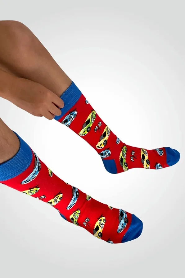 ΠΑΙΔΙΚΗ ΒΑΜΒΑΚΟΛΥΚΡΑ ΚΑΛΤΣΑ ΜΕ ΣΧΕΔΙΟ ΦΟΡΜΟΥΛΑΣ ΑΥΤΟΚΙΝΗΤΑ