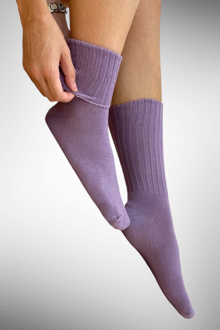 ΓΥΝΑΙΚΕΙΑ ΡΙΜΠ ΜΟΝΟΧΡΩΜΗ ΑΚΡΥΛΙΚΗ ΚΑΛΤΣΑ ΜΕ ΓΥΡΙΣΤΟ ΛΑΣΤΙΧΟ ΑΠΑΛΗ ΚΑΙ ΖΕΣΤΗ