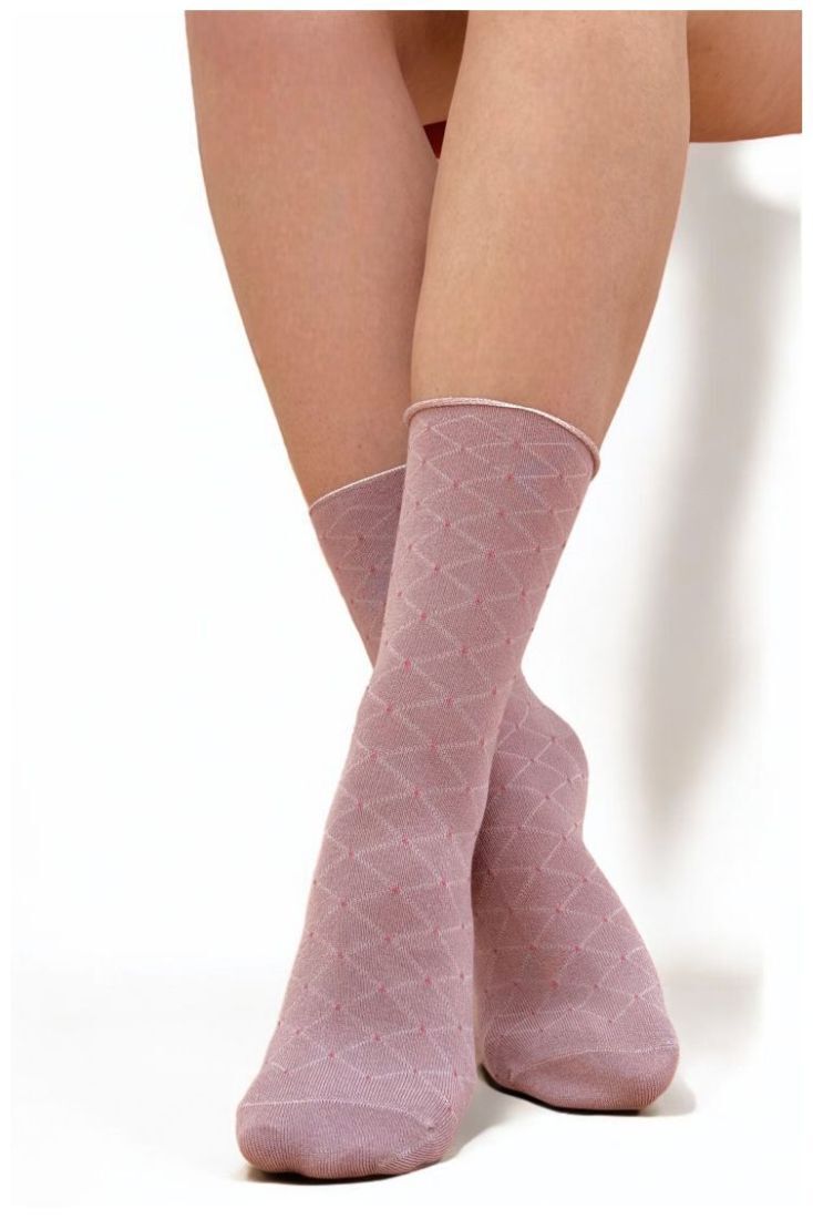 BAMBOO ΑΠΑΛΗ ΚΑΛΤΣΑ 4 ΕΠΟΧΩΝ ΧΩΡΙΣ ΛΑΣΤΙΧΟ ΜΕ ΣΧΕΔΙΟ ΡΟΜΒΟΙ ΜΕ ΠΟΥΑ