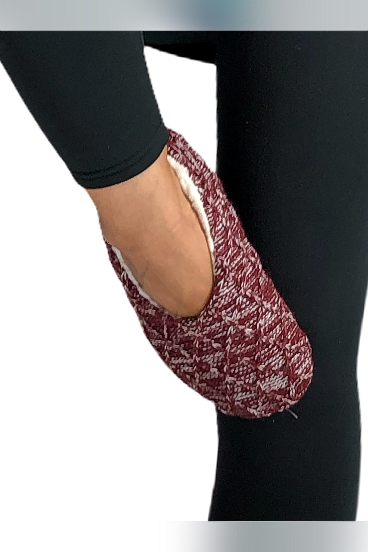 ΓΥΝΑΙΚΕΙΑ ΠΛΕΚΤΗ ΜΕΛΑΝΖΕ ΚΑΛΤΣΟΠΑΝΤΟΦΛΑ ΜΕ ΕΝΙΣΧΥΣΗ ΕΣΩΤΕΡΙΚΑ ΚΑΙ ΑΝΤΙΟΛΙΣΘΗΤΙΚΗ ΣΟΛΑ