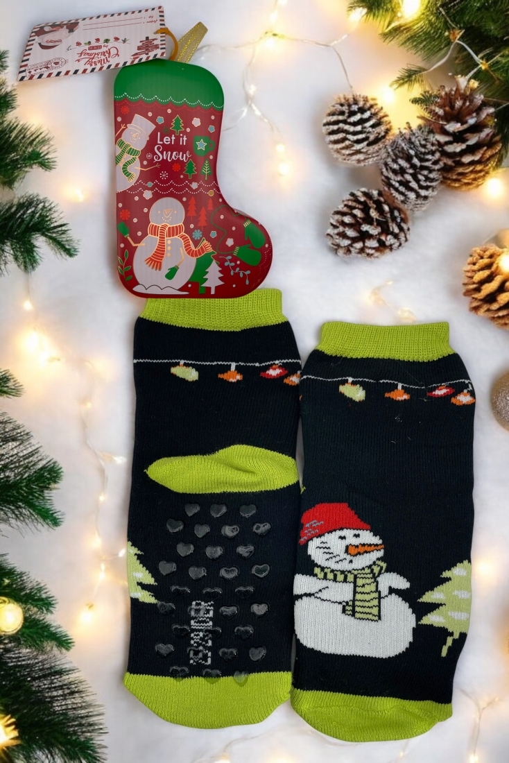 ΠΑΙΔΙΚΗ ΦΡΟΤΕ ΚΑΛΤΣΟΠΑΝΤΟΦΛΑ ΜΕ ΑΝΤΙΟΛΗΣΘΗΤΙΚΗ ΠΑΤΟΥΣΑ ABS ΣΕ ΜΕΤΑΛΛΙΚΟ ΚΟΥΤΙ ΧΡΙΣΤΟΥΓΕΝΝΙΑΤΙΚΗ ΜΠΟΤΑ ΓΙΑ ΤΟ ΔΕΝΤΡΟ