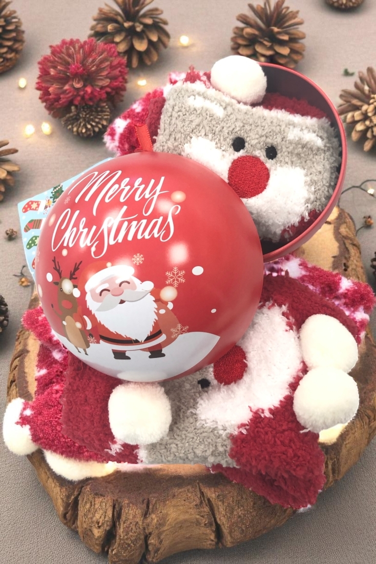 ΧΡΙΣΤΟΥΓΕΝΝΙΑΤΙΚΕΣ ΧΝΟΥΔΩΤΕΣ ΑΠΑΛΕΣ ΚΑΛΤΣΕΣ ΥΠΝΟΥ ΜΕ ABS ΣΕ ΣΥΣΚΕΥΑΣΙΑ ΔΩΡΟΥ ΧΡΙΣΤΟΥΓΕΝΝΙΑΤΙΚΗ ΜΠΑΛΑ ΣΤΟΛΙΔΙ