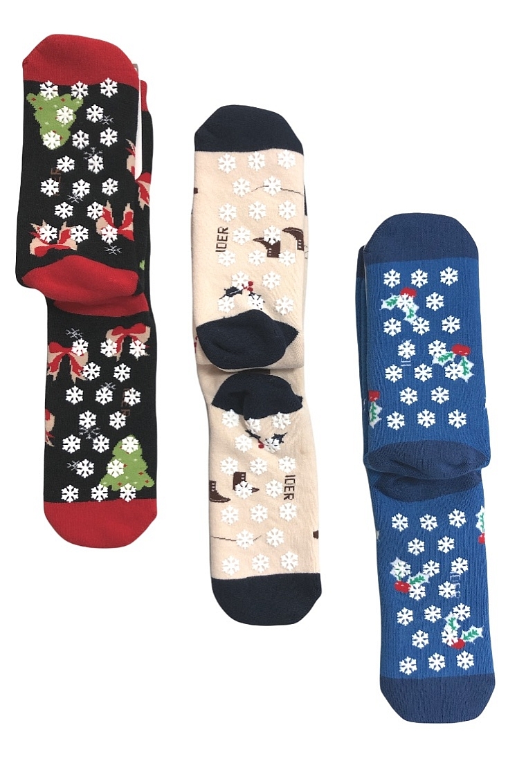 ΧΡΙΣΤΟΥΓΕΝΝΙΑΤΙΚΕΣ ΒΑΜΒΑΚΕΡΕΣ ΚΑΛΤΣΕΣ ΑΝΤΙΟΛΙΣΘΗΤΙΚΕΣ ΜΕ ABS ΕΝΙΣΧΥΣΗ ΕΣΩΤΕΡΙΚΑ ΚΑΙ ΧΡΙΣΤΟΥΓΓΕΝΙΑΤΙΚΟ ΣΧΕΔΙΟ