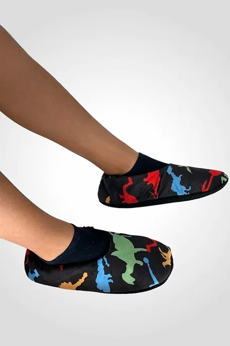 ΠΑΙΔΙΚΗ ΚΑΛΤΣΟΠΑΝΤΟΦΛΑ ΣΧΕΔΙΟ ΔΕΙΝΟΣΑΥΡΟΙ ΜΕ ΕΣΩΤΕΡΙΚΗ ΖΕΣΤΗ ΜΑΛΑΚΗ ΕΠΕΝΔΥΣΗ ΚΑΙ ΣΟΛΑ ΜΕ ABS