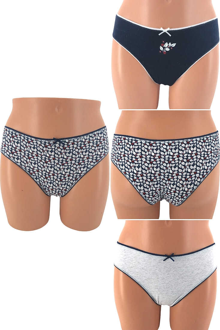 3-PACK ΓΥΝΑΙΚΕΙΟ BRAZIL ΣΛΙΠ ΒΑΜΒΑΚΕΡΟ ΜΕ ΣΧΕΔΙΟ FLORAL-ΜΟΝΟΧΡΩΜΟ