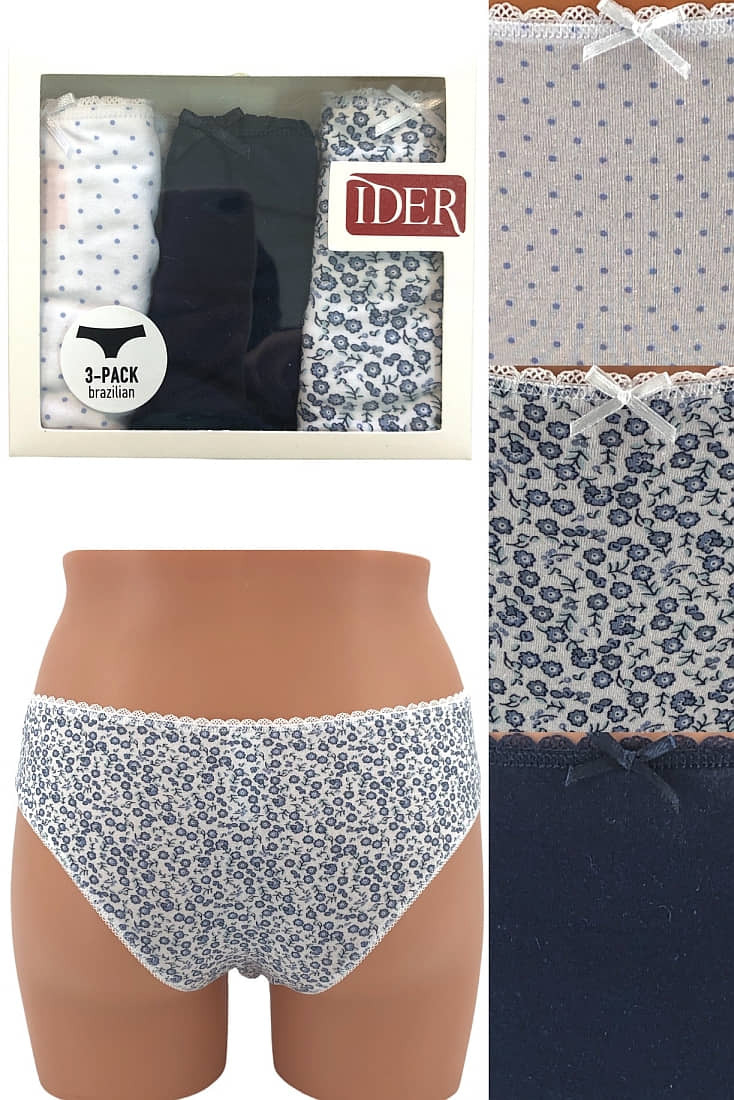 3-PACK ΓΥΝΑΙΚΕΙΟ BRAZIL ΣΛΙΠ ΒΑΜΒΑΚΕΡΟ ΜΕ ΣΧΕΔΙΟ ΦΛΟΡΑΛ-ΠΟΥΑ-ΜΟΝΟΧΡΩΜΟ