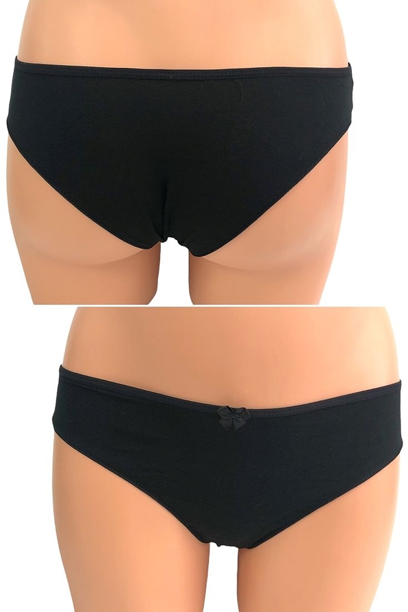 3-PACK BASICS WOMAN COTTON BRAZIL KNICKERS PLAIN